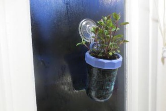 hanging mason jar window planter your home localgardenchallenge pdx3dplab growlocal lid herbs garden indoorgardening plants openscad 3d print model - Mito3D