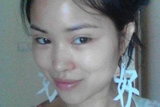 hao boucle d'oreille pendentif bijoux en caractère chinois 3d print model - Mito3D