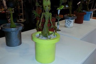 happy baby groot miniature ultimaker 2 3d print model - Mito3D