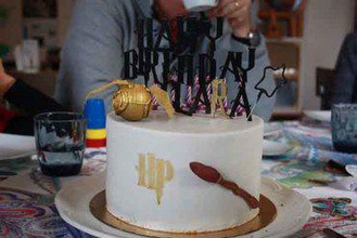 harry potter bolo criador de diy gateau bufo dourado vif d'or aniversário 3d print model - Mito3D