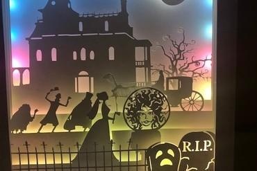 haunted mansion lightbox For your home house encantada lampara lamp 3d print model - Mito3D