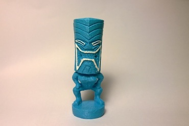 hawaiian tiki art statue 3D print model - Mito3D