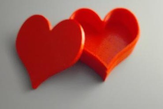 kalp hediye kutusu şeklinde gadget Sevgililer Günü giftbox storagebox 3d print model - Mito3D