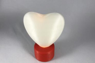 heart tea lamp your home valentine 3d print model - Mito3D