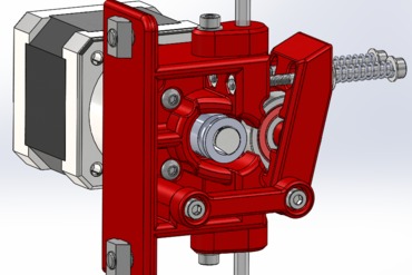 hercustruder Stampante 3d di parti miglioramenti bowden estrusore facilmente pulibile 175 mm planetaria nema 17 3D print model - Mito3D