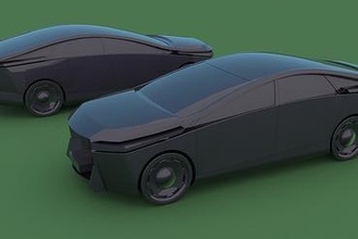 herfst2 oyuncaklar tsyrik Aleksey zrk zrkherfst araba tasarım kart tasarımı otomotiv konsept elektrikli elektrik araç sedan oyuncak 3d print model - Mito3D