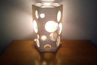 hexalamp ev lamba lampara casa 3d print model - Mito3D