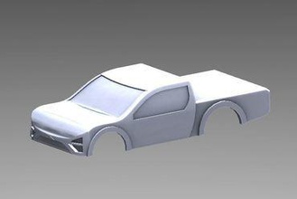ho escala toyota tacoma corpo brinquedos slot car 3d print model - Mito3D