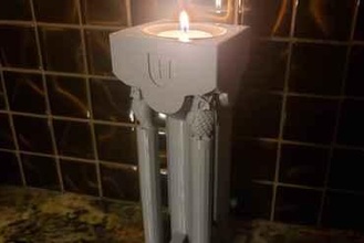 Hogwarts fiammeggiante torcia candela titolare supporto Harry vasaio 3d print model - Mito3D