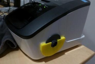 Halter cd-label-tool für brother Etikettendrucker gadget Drucker openscad 3d print model - Mito3D