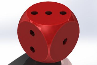 hollow jumbo dice toys no support kids large 3d print model - Mito3D
