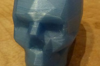 hueco bajo-poly cráneo art el de halloween 3d print model - Mito3D