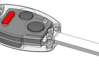Honda Pilot Schlüssel Gehäuse inoffiziell Ersatz Artikel Maker DIY 3d print model - Mito3D