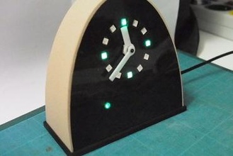 horloge pendolo 4 Creatore fai abel orologio arduino guidato 3d print model - Mito3D