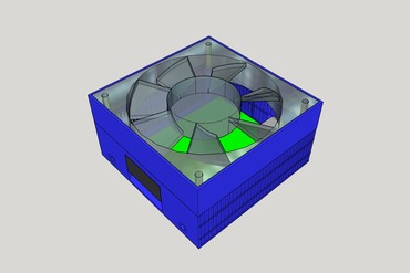 kutusu 3d baskı soğutma hornby dcc elink demiryolu master fan oyuncaklar ana pirnt trenler model 3D print model - Mito3D