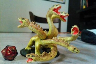 hydra miniaturen Mythologie fantasy dungeons dragons & dnd d&d pathfinder 3d print model - Mito3D