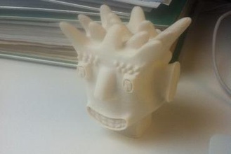 ian springs crazy head no 1 art 3d print model - Mito3D