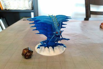 ice bug monster miniatures office arctic frozen cold glowbug insects centipede millipede tabletop rpg wargaming gaming 3d print model - Mito3D