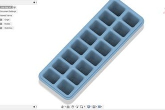 Eis Tablett Gefrierschrank Eiswürfelschale Küche Haushalt Kühlschrank 3d print model - Mito3D