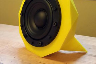 icosphere speaker cabinet your home audio 3d print model - Mito3D