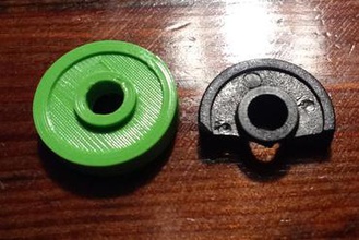 ikea drawer slide wheel your home spare part replacement freecad slic3r open source 3d print model - Mito3D