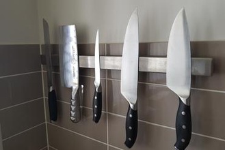 ikea grundtal knife rack - no drill your home magnetic kungsfors 3d print model - Mito3D