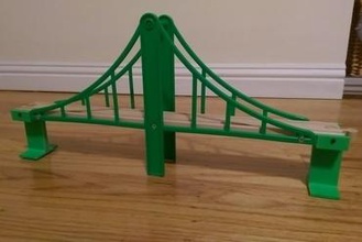 ikea lillabo verde de soporte del puente los juguetes apoyo madera 3d print model - Mito3D