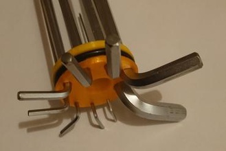 verbesserte hex-Schlüssel-Halter v2 maker diy Werkzeughalter hex-Schlüssel 3d print model - Mito3D
