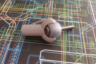 improved rod end bearing other parametric 3d print model - Mito3D