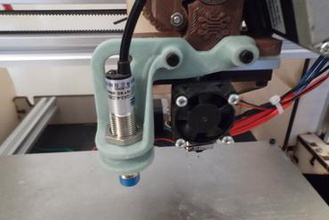 induction probe bracket maker diy abl leveling tramming makerfarm e3d mount 3d print model - Mito3D