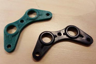 Spritzguss-schwarz-clip 3d-Drucker-Teile-Verbesserungen um ultimaker Ersatzteil injection-molded 3d print model - Mito3D