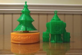 interchangeable holiday ornament - makingmerry contest makey 3d print model - Mito3D