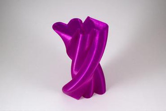 entrelacés cœur vase art 3d print model - Mito3D