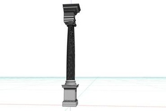 ionic order column art classical 3d print model - Mito3D