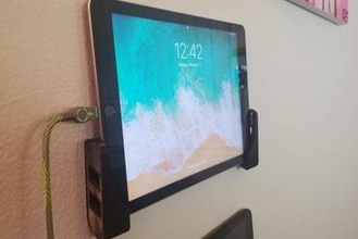 ios, android tablet e telefone de parede simples montagem do ipad, samsung etc gadget ipad ipadmini ipadpro na suporte para titular 3d print model - Mito3D
