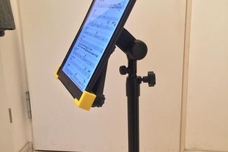 ipad holder music stand maker diy ipadpro tablet pro 12 3d print model - Mito3D