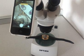 iphone 4 4s Unterstützung Okular maker diy Mikroskop 3d print model - Mito3D