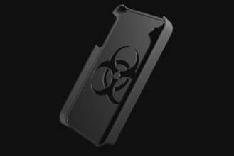 iphone 4 biyolojik tehlike durum kılıf gadget 3d print model - Mito3D