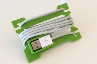 iphone 4 cable spool gadget ipad cables spools apple store transport handbag tangled wires iphone4 3d print model - Mito3D
