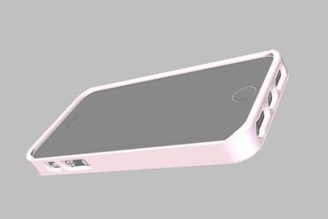 iphone 5 + 5s ve 4+4s durumda gadget kılıfı 4 4s 3D print model - Mito3D