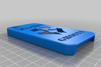 iphone 5 case cod ghost gadget 3d print model - Mito3D