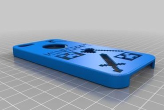 caso do iphone 5 minecraft v2 gadget o 3d print model - Mito3D