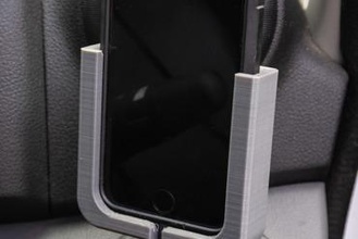 iphone cradle nissan nv200 gadget holder cell mobile mount phone van 3d print model - Mito3D