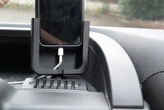 iphone cuna vauxhall vivaro 2014 2019 gadget monte titular opel furgoneta móvil teléfono smartphone 3d print model - Mito3D