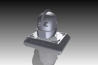 iron giant head base miniatures 3d print model - Mito3D