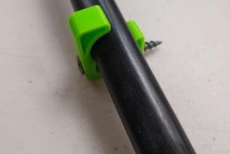 irrigation pipe bracket your home garden gardening drip plumbing 3d print model - Mito3D
