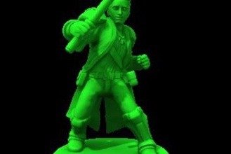 jedi-mini miniaturen jedi starwars der Miniatur Angriff legion force & destiny rpg-prop 3d print model - Mito3D