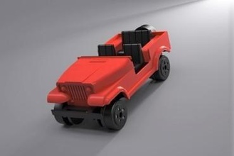 jeep cj7 giocattoli 3d 3dfindit giocattolo veicolo settore automobilistico 3d print model - Mito3D