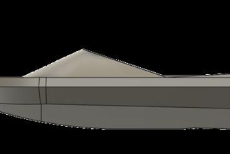 jetboat 395mm v1 giocattoli rc barca rcboat Jet JetPump pompa jetsprint divertimento 3d print model - Mito3D