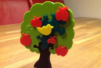 quebra-apple-árvore 20 brinquedos jigsaw appletree 3d print model - Mito3D